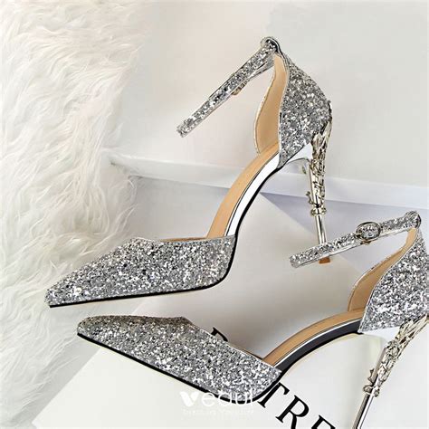 ysl silver glitter shoes|Shoes Collection for Women .